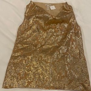 NWT j crew silk gold blouse